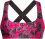 Philosophy di Lorenzo Serafini Bloemen Micro Top voor Vrouwelijke Workout Roze Dames - Thumbnail 1