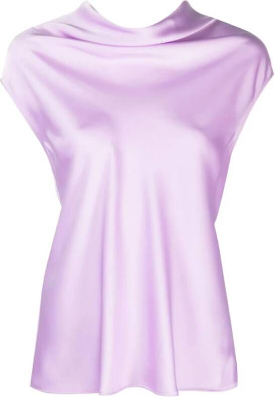 Philosophy di Lorenzo Serafini Gedrapeerd Topje Purple Dames
