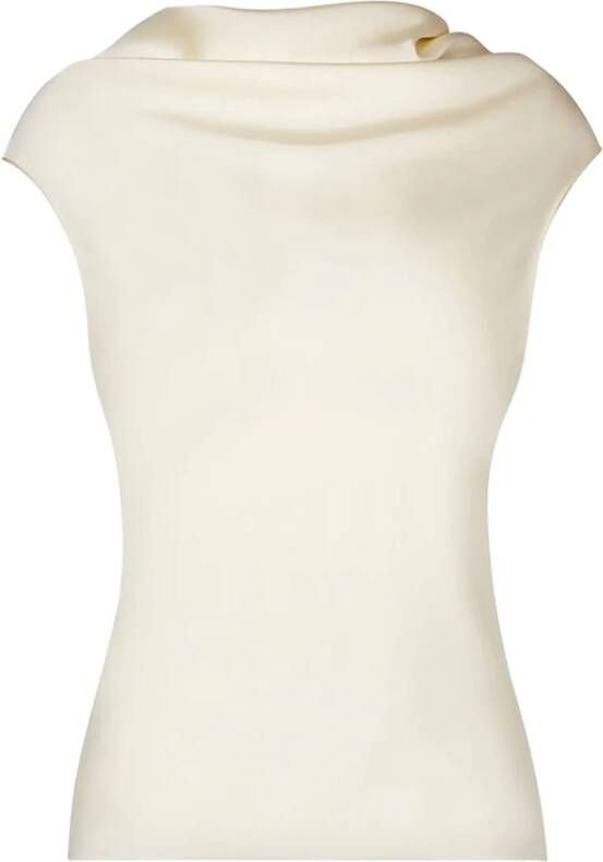 Philosophy di Lorenzo Serafini Gedrapeerde Top Beige Dames