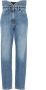 Philosophy di Lorenzo Serafini Hoge taille jeans met geborduurd logo Blauw Dames - Thumbnail 1