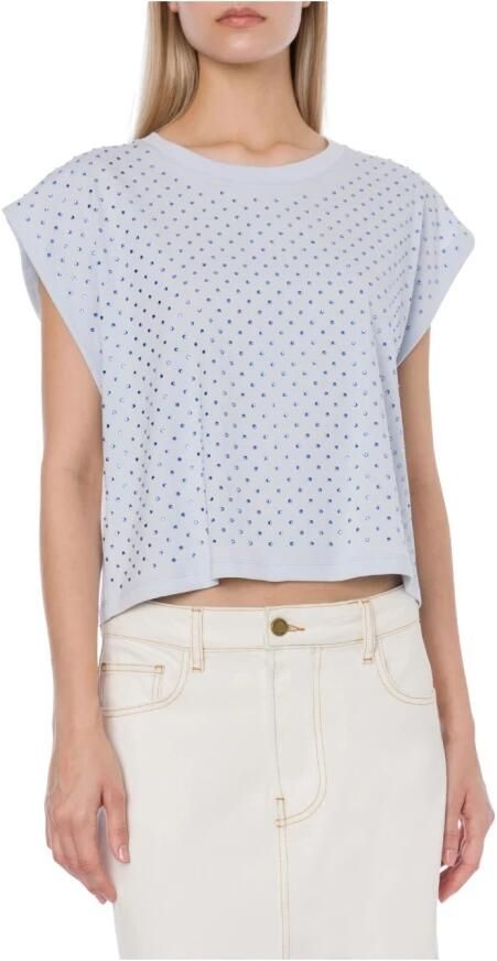 Philosophy di Lorenzo Serafini Basis T-shirt Blue Dames - Foto 2