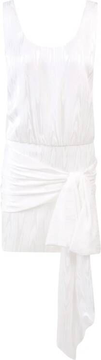 Philosophy di Lorenzo Serafini Stijlvolle korte jurk met strikdetail White Dames