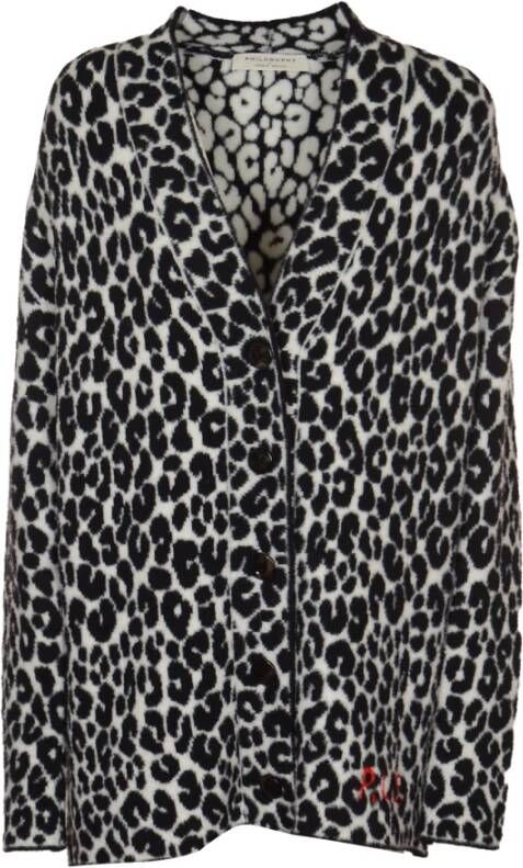 Philosophy di Lorenzo Serafini Stijlvolle Tricot Punto Pelliccia Sweaters Zwart Dames