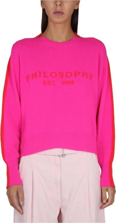 Philosophy di Lorenzo Serafini Sweatshirts Roze Dames
