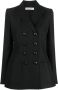 Philosophy di Lorenzo Serafini Tijdloze Charme Double-Breasted Blazer Zwart Dames - Thumbnail 1