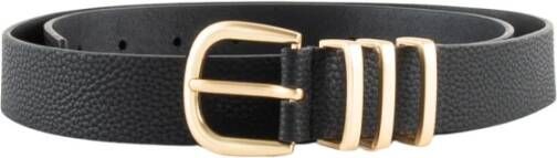 Pieces 17082261 Leather Belts Zwart Dames