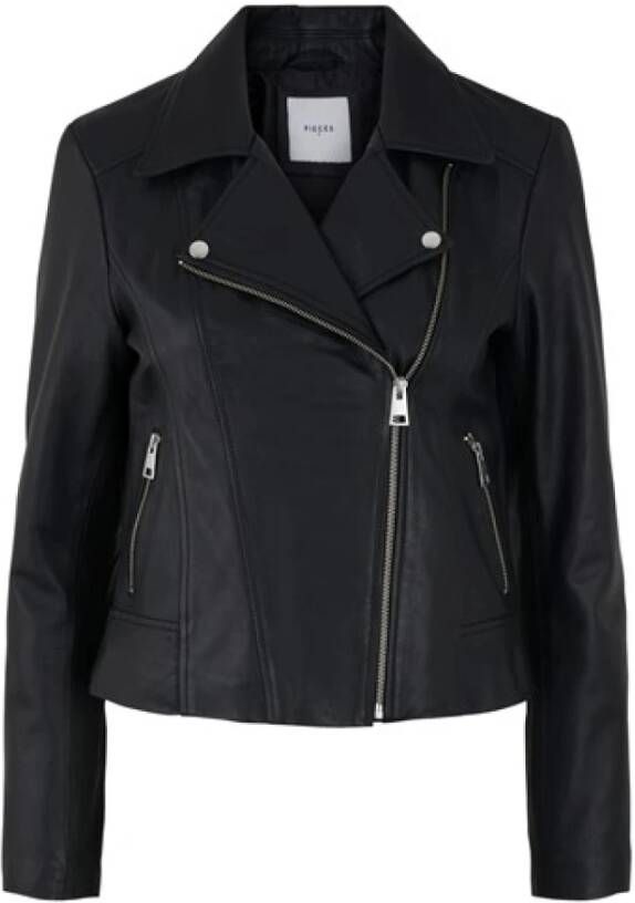 Pieces Leren jack PCSUSSE LEATHER JACKET NOOS