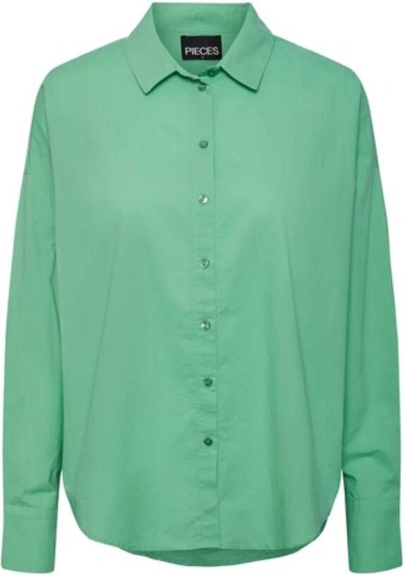 Pieces 17133909 Casual Shirts Groen Dames