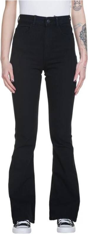 Pieces Flared high waist jeans van katoenmix model 'PEGGY' - Foto 3