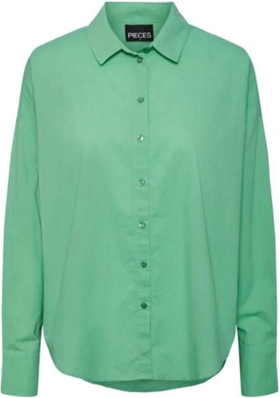 Pieces 17133909 Casual Shirts Green Dames