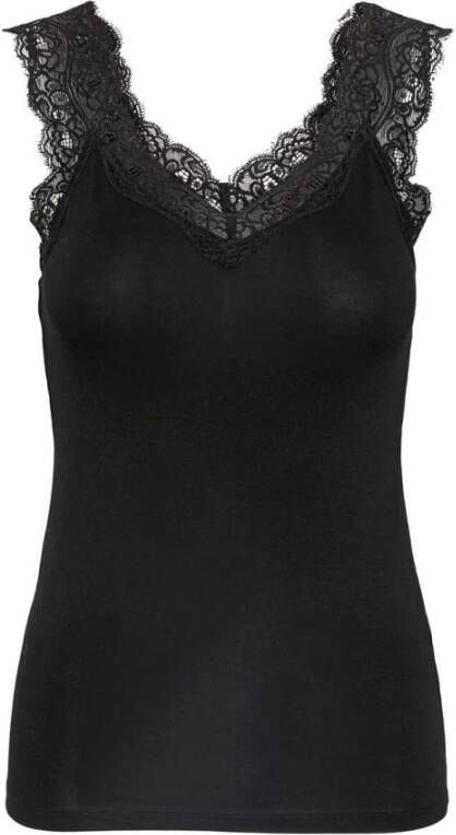 Pieces Slim fit top met kant model 'PCBARBERA' - Foto 3