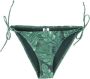 PIECES strik bikinibroekje PCBILMA groen zwart - Thumbnail 2