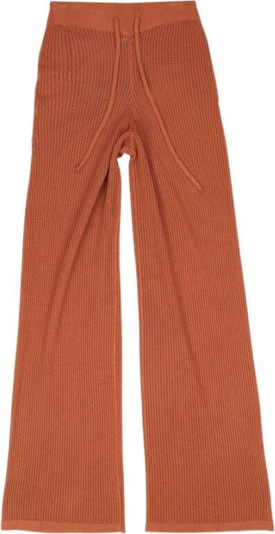 Pieces Wide Trousers Bruin Dames