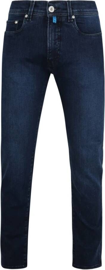 Pierre Cardin jeans donkerblauw uni katoen normale fit