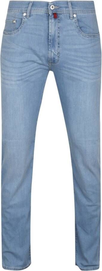 Pierre Cardin jeans Lyon lichtblauw uni met steekzakken
