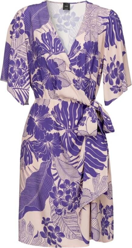 Pinko Elegante zomerjurk multicolor tropisch Multicolor Dames