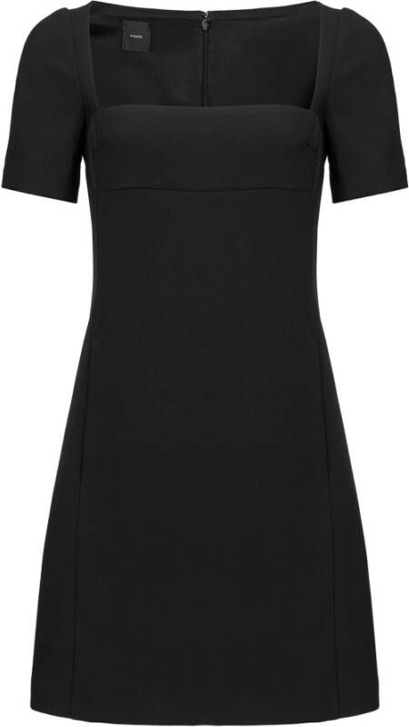 Pinko Antonia 1 Crepe Stretch dress Zwart Dames