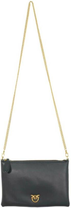 Pinko Flat Clic Simply 1 Vitello Seta Zwart Dames