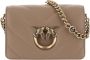 Pinko Love Click Mini Sheep Schoudertas Beige Dames - Thumbnail 1