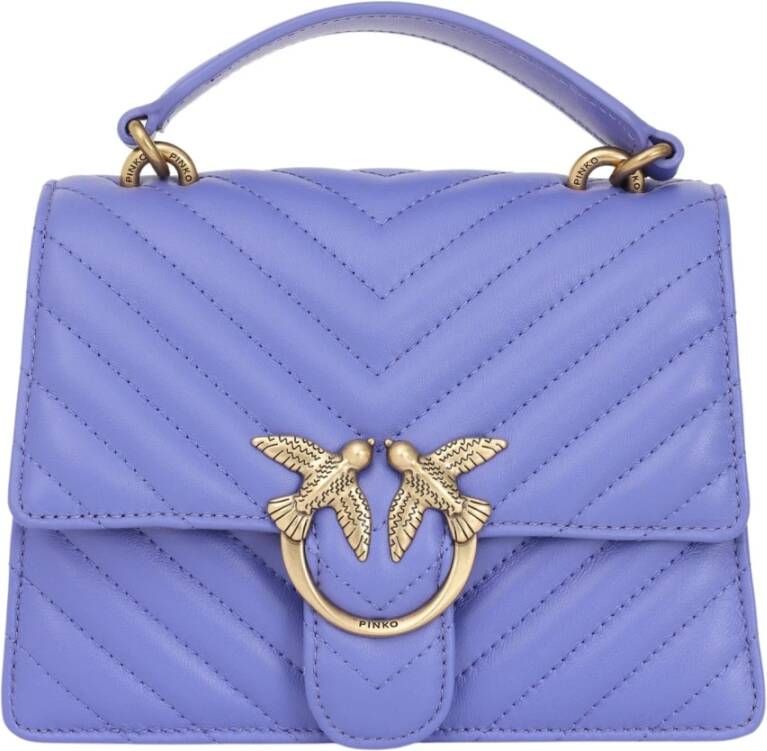 Pinko Paarse Handtas Love One Top Handle Mini