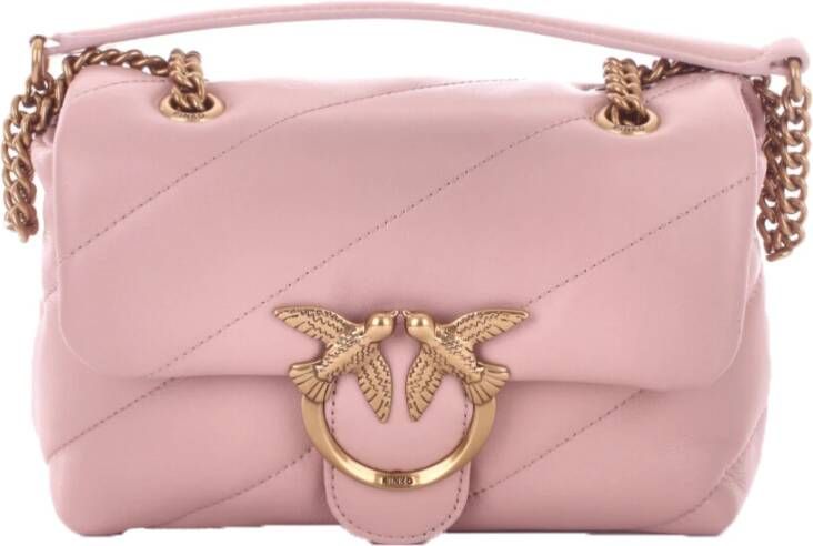 Pinko Mini Love Classic Puff Maxi Gewatteerde Roze Tas Pink Dames - Foto 11