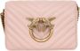 Pinko Love Click Mini Sheep Nappa Chevron Tassen Pink Dames - Thumbnail 5