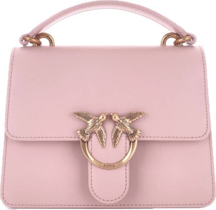 Pinko Crossbody bags Love One Top Handle Mini Light in poeder roze - Foto 5
