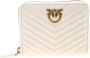 Pinko Witte Zip Around Portemonnee Elegantie Beige Dames - Thumbnail 2