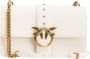 Pinko Klassieke Love Tas met Interne Verdeling en Gouden Iconisch Logo White Dames - Thumbnail 11