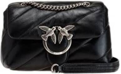 Pinko Mini Love Bag Puff Maxi Quilt Zwart Dames