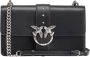 Pinko Klassieke Vitello Seta Schoudertas met Iconische Logo Studs White Dames - Thumbnail 7