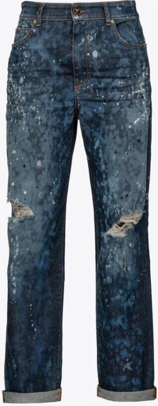 Pinko Gescheurde Barbra 4 Boy Jeans Vrouwen Blue Dames