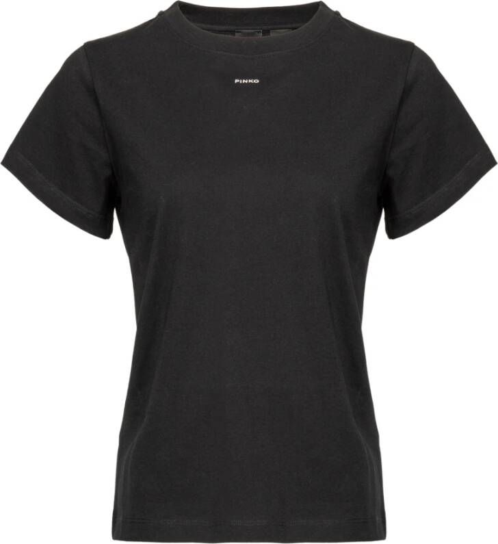 Pinko Basic 3 t-shirt jersey cotton Zwart Dames