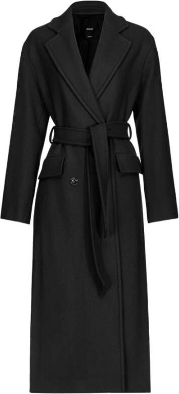 Pinko Belted Coats Zwart Dames
