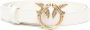 Pinko Witte Leren Riem met Love Birds Diamond Cut Gesp White Dames - Thumbnail 11