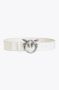 Pinko Love Berry Simply H4 Belt Vitello Seta Wit Dames - Thumbnail 3