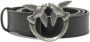 Pinko Love Birds Leren Riem met Metalen Gesp Black Dames - Thumbnail 7