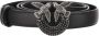 Pinko Love Birds Diamond Cut Leren Riem Black Dames - Thumbnail 1