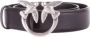 Pinko Stijlvolle Zwarte Leren Riem met Zilverkleurige Hardware Black Dames - Thumbnail 12