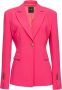 Pinko Stretch Crêpe Monochrome Blazer Pink Dames - Thumbnail 1