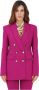 Pinko Dubbelrijige Mauve Jas Purple Dames - Thumbnail 2