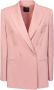 Pinko Roze Satijnen Blazer Dameskleding Pink Dames - Thumbnail 3