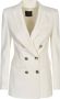 Pinko Glorioso Wit Double-Breasted Blazer White Dames - Thumbnail 1