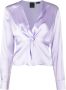 Pinko Zijden Lila Blouse T-shirt Top Purple Dames - Thumbnail 1