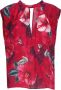 Pinko Buffo Blusa Crepe DE Chine Stampa Hibiscus Roze Dames - Thumbnail 15