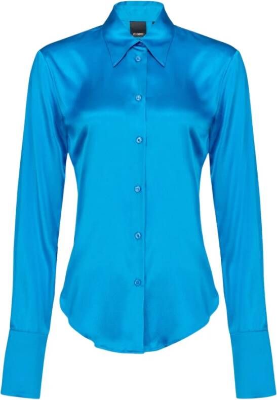 Pinko Blouses Shirts Blauw Dames