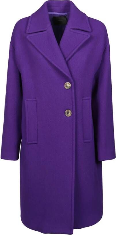 Pinko Single-Breasted Coats Paars Dames
