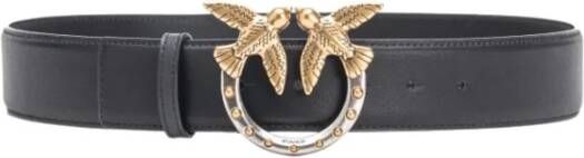 Pinko Brede Love Birds Studs Riem S Zwart Dames