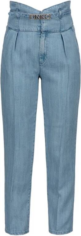 pinko Broek Blauw Dames