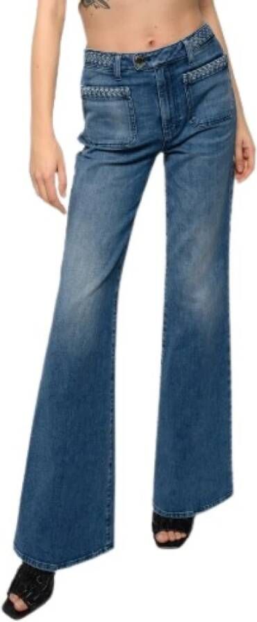 Pinko Broek Blauw Dames